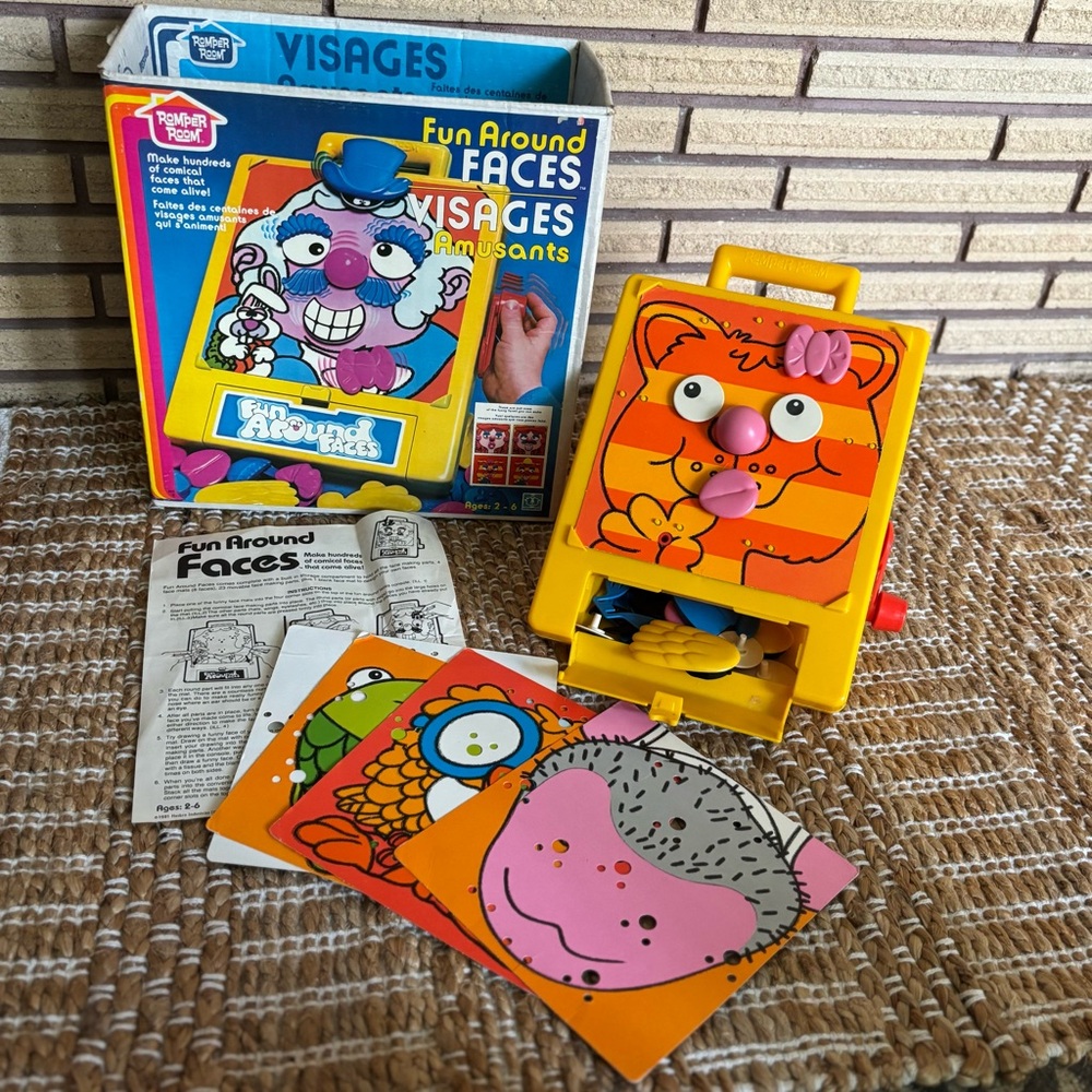 80's "Fun Around Faces" Toy - 80's Romper Room Toy - ages 2 - 6 years - Kids